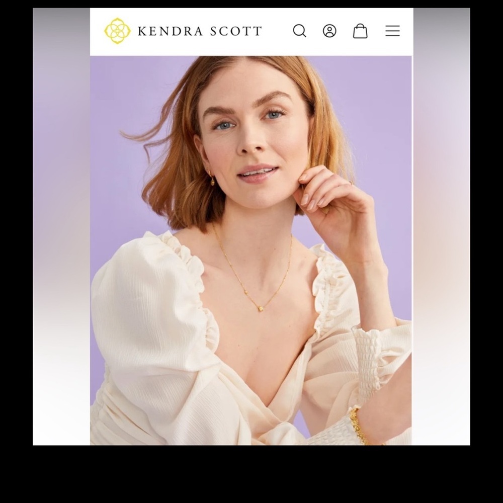 KENDRA SCOTT Ellie Drusy Gold Stud Earrings -- STUNNING!!!!